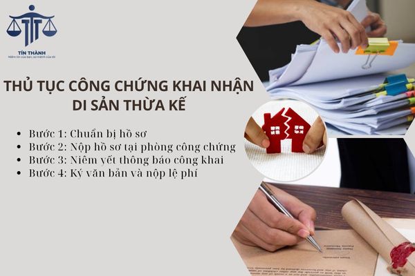 Quy trình thủ tục nhận di sản thừa kế tại văn phòng công chứng hoặc tòa án